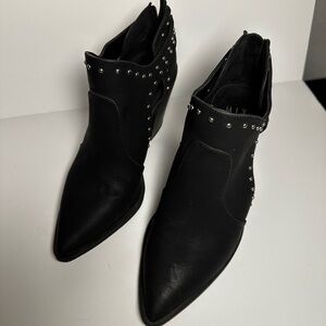 Women’s Mix No. 6 Black Studded Ankle Booties size 7